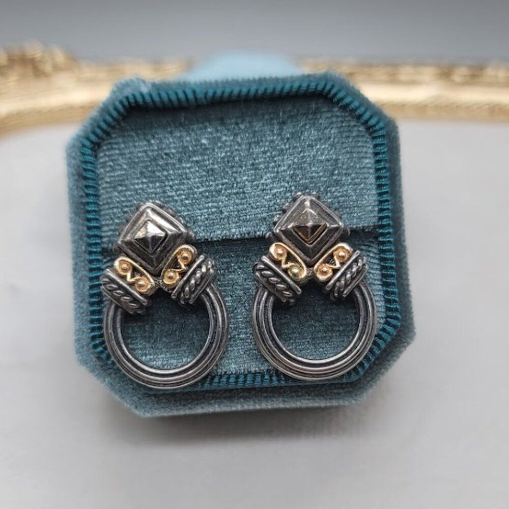 PISCITELLI Vintage Two-tone Earrings